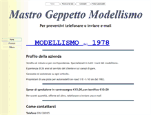 Tablet Screenshot of mastrogeppetto.com